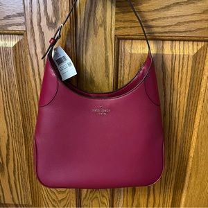 NEW WITH TAGS! Kate Spade cranberry colored shoulder bag.